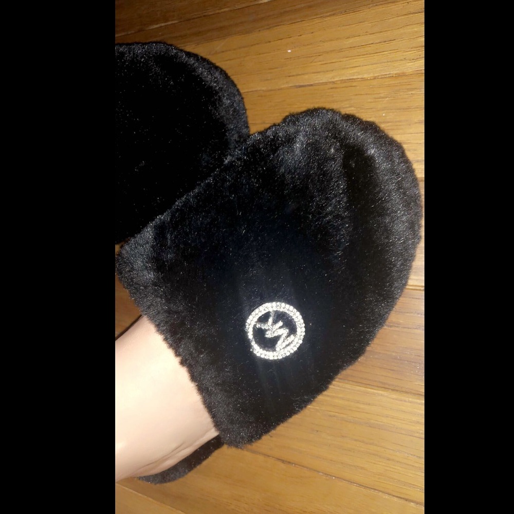 Michael Kors slippers shoes with rhinestones
